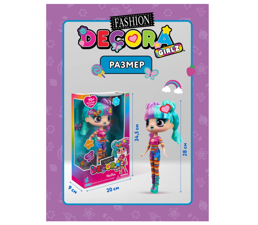 Кукла модельная Decora Girlz NM0180358 - фото 2