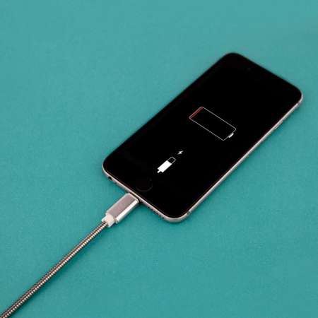 Кабель REXANT USB - Lightning 1 метр в металлической оплетке