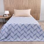Плед TESSOLO HOME Волны 130 x 170 см флис