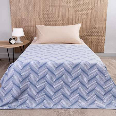 Плед TESSOLO HOME Волны 130 x 170 см флис