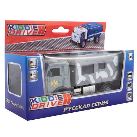 Грузовик KiddieDrive Военный инерционный свет/звук