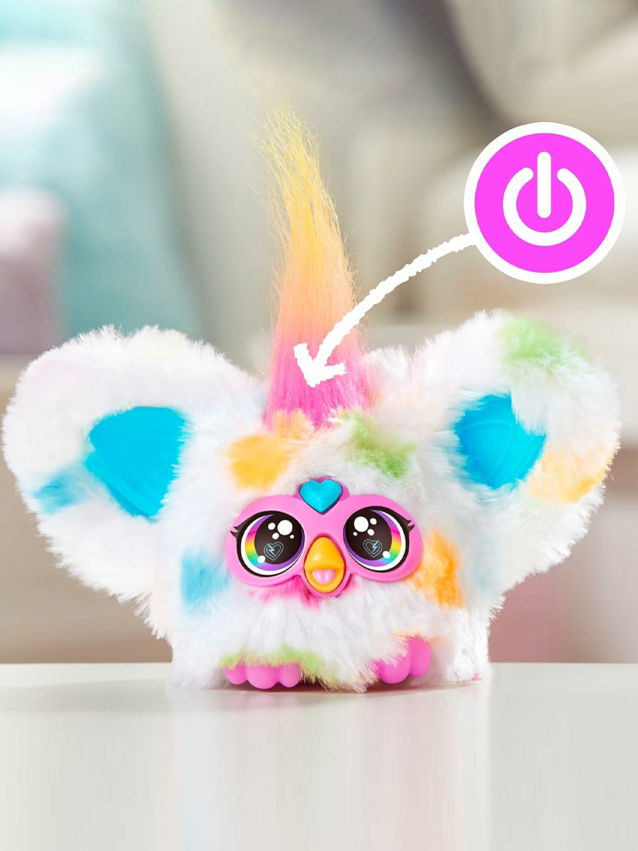 Мягкая игрушка Furby Ферби F1613 брелок Loo-Lay - фото 6