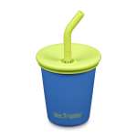 Стакан Klean Kanteen детский одностенный Kid Cup Straw Lid 10oz Super Sonic с трубочкой 296 мл