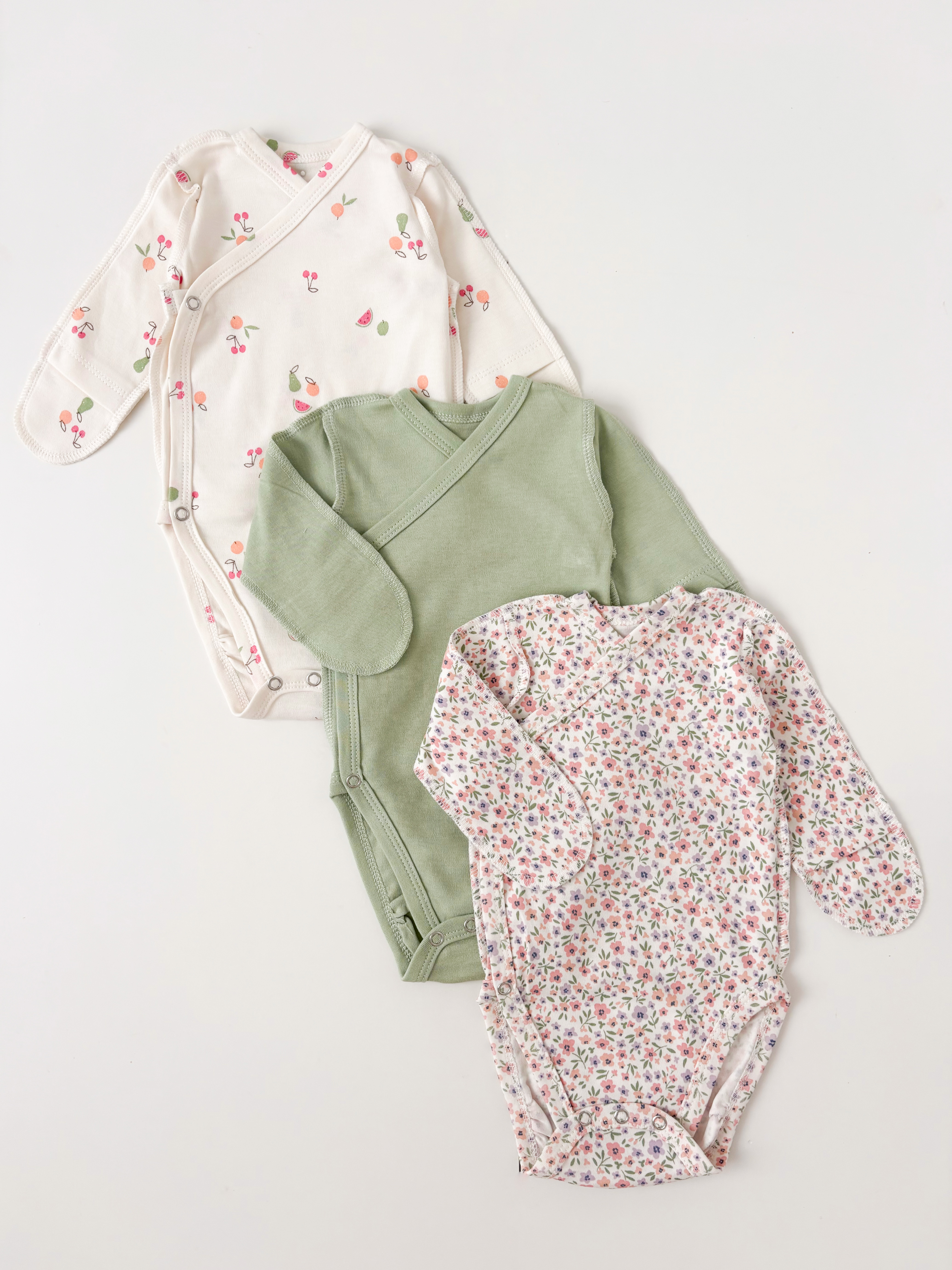 Боди 3 шт Carrot 10002272фрукты - фото 1