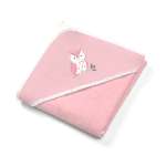 Полотенце Babyono Velour c велюром 100х100 см