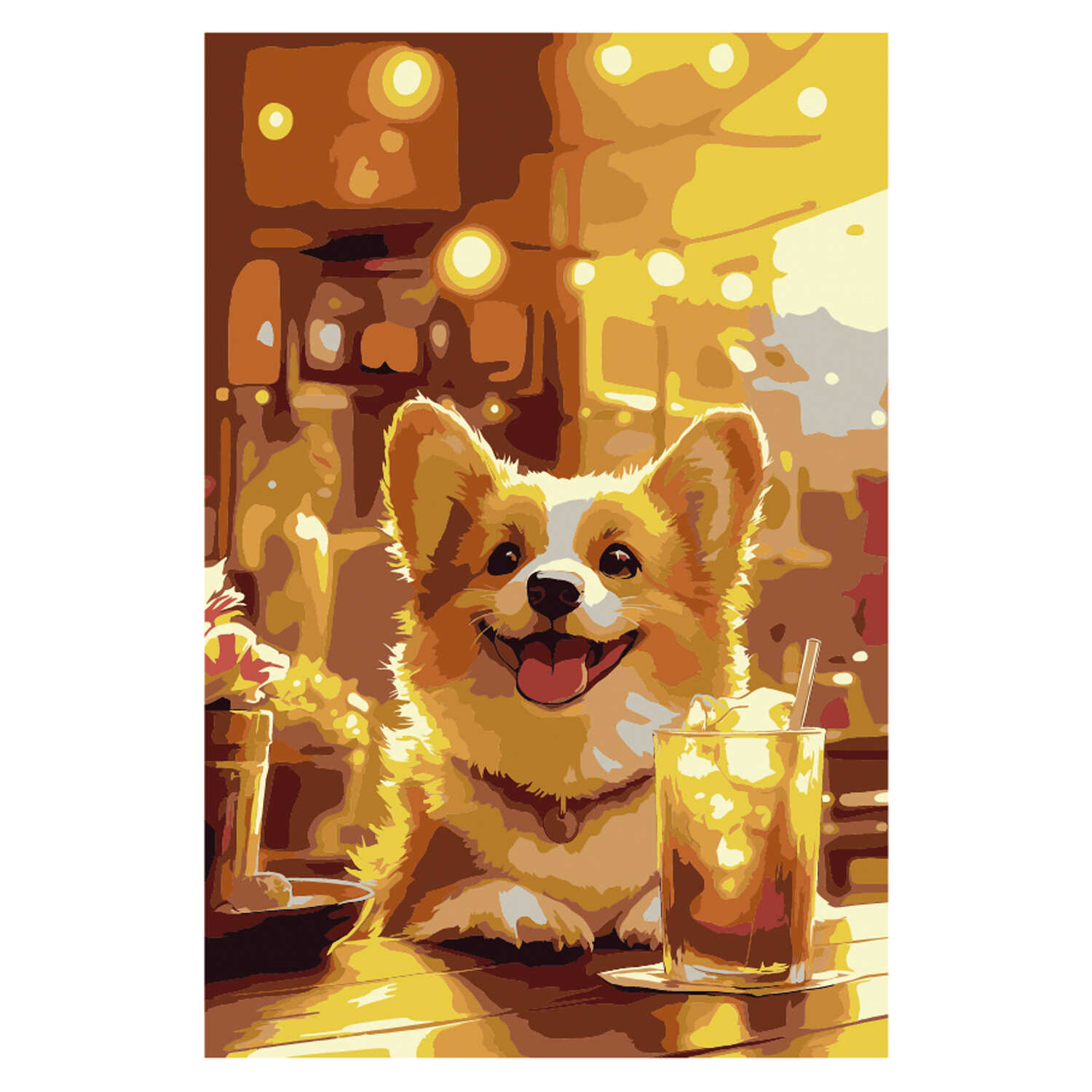 Картина по номерам Феникс + Корги - фото 9