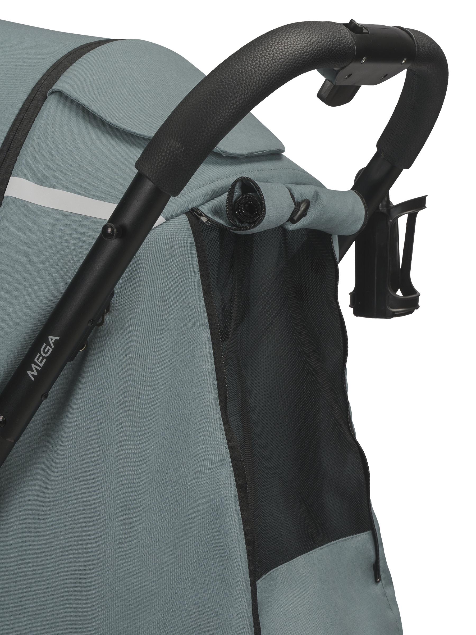 Коляска прогулочная Indigo Mega голубой - фото 20