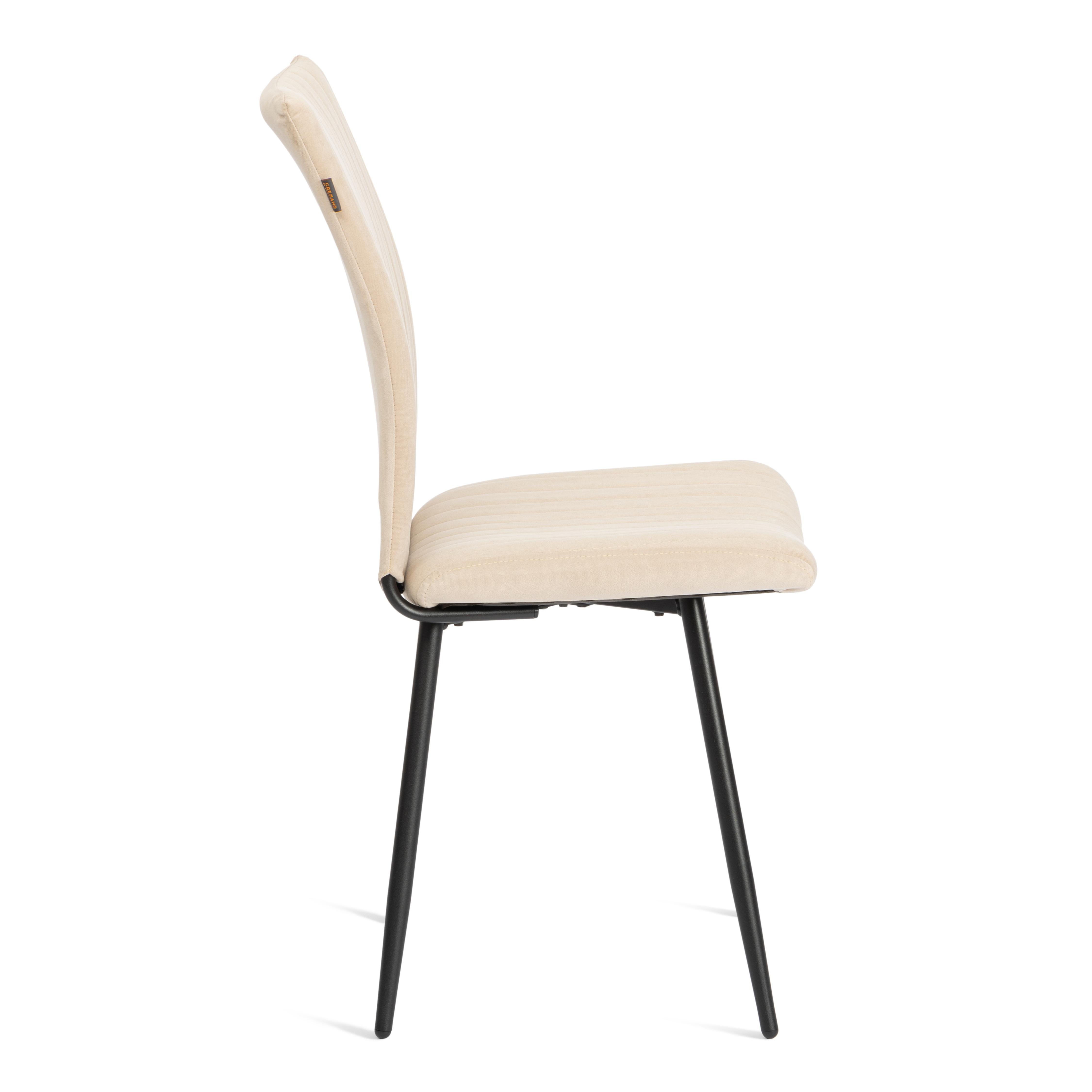 Стул TETCHAIR велюр молочный - фото 2