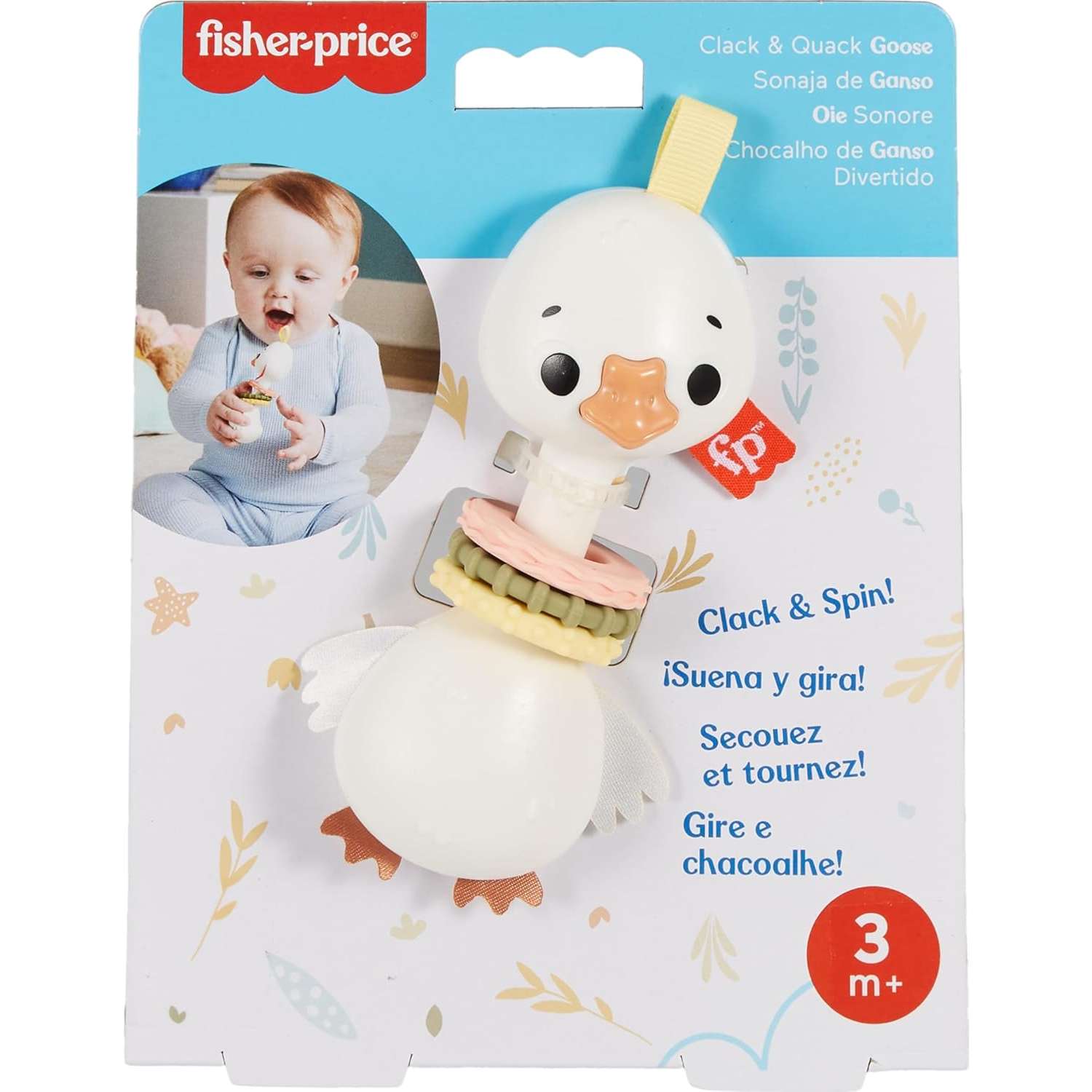Игрушка Fisher Price погремушка Гусь Кря Кря - фото 4