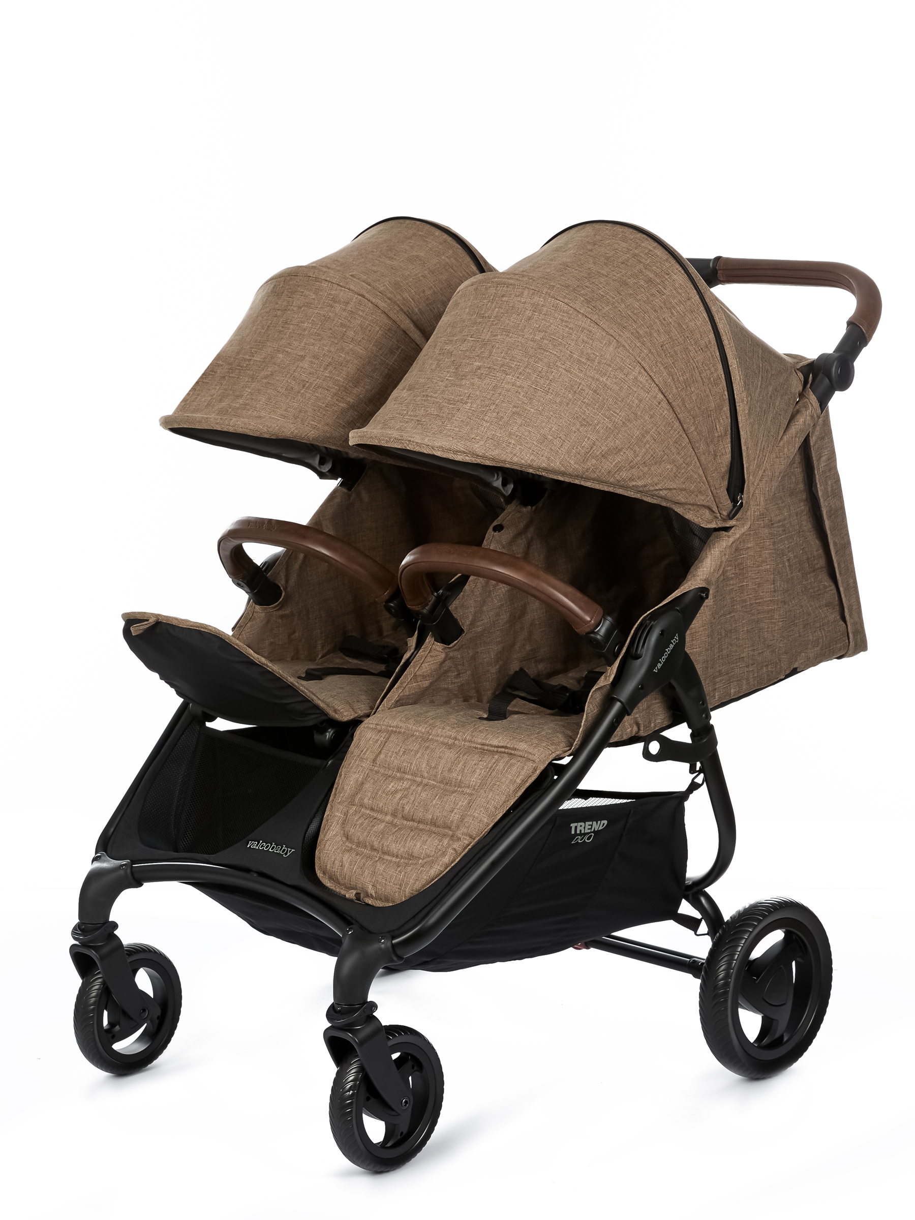 Коляска прогулочная для двойни Valco baby Snap Duo Trend /Cappuccino коричневый - фото 13