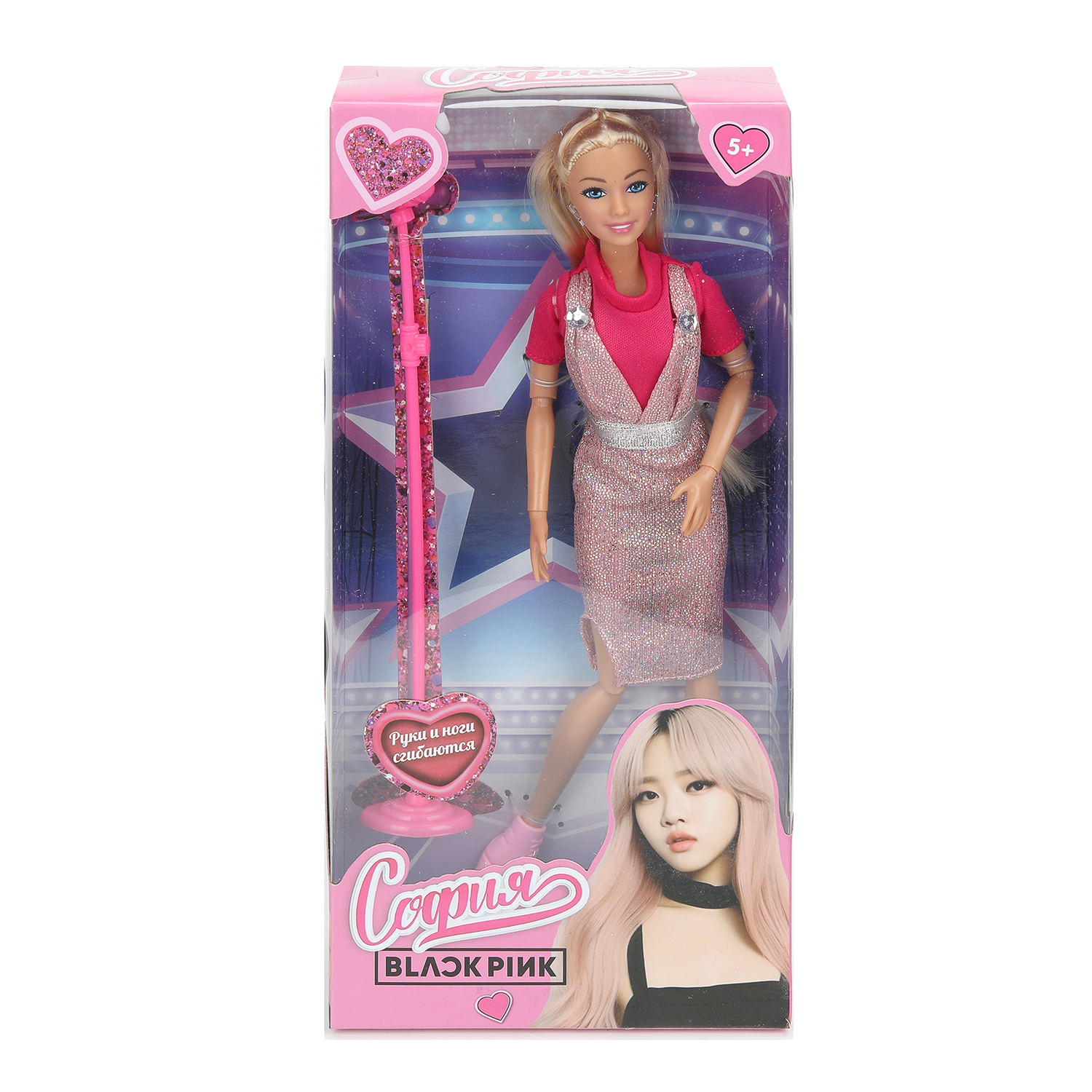 Кукла модельная Карапуз София Black Pink высота 29 см 395451 - фото 1
