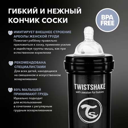 Бутылочка Twistshake Anti-Colic 260 мл 1 шт.