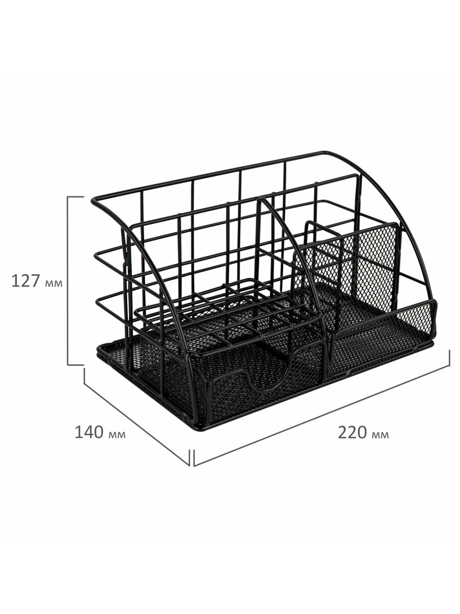Органайзер для косметики и канцелярии MONTE VITA металлический настольный 5 секций - фото 5