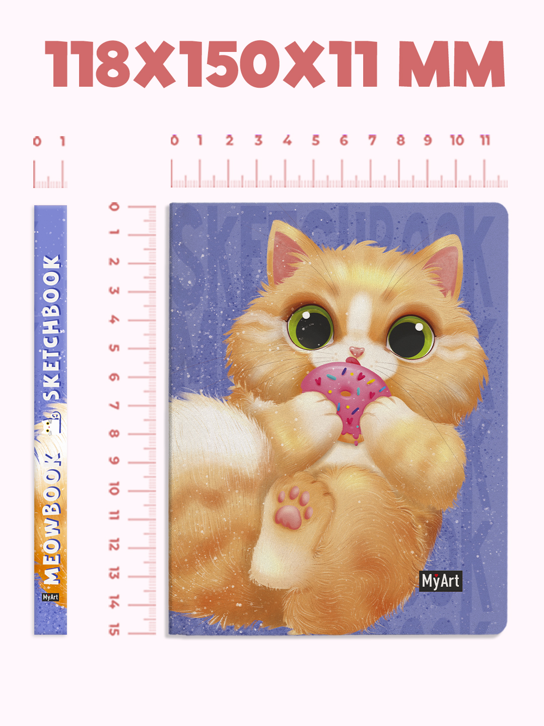 Скетчбук Проф-Пресс карманный блокнот Meowbook. А6 80 лист. 1 шт. - фото 5