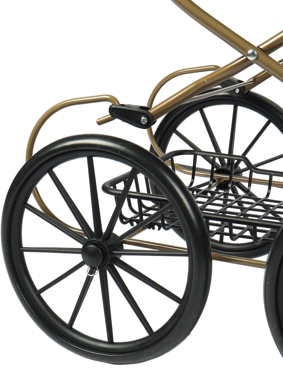 Коляска-люлька для кукол Рыжий кот 9673-GN - фото 6