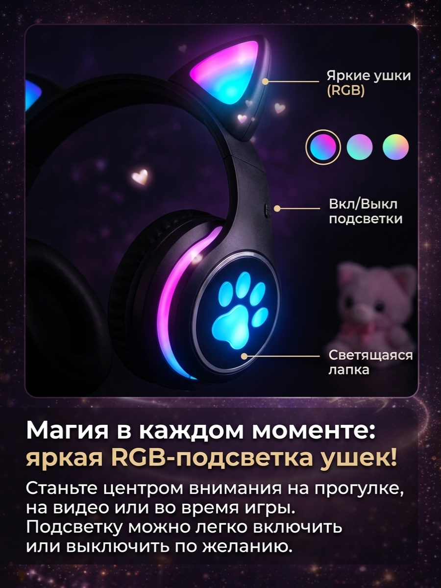 Наушники накладные ТОТОША Наушники детские беспроводные - фото 4
