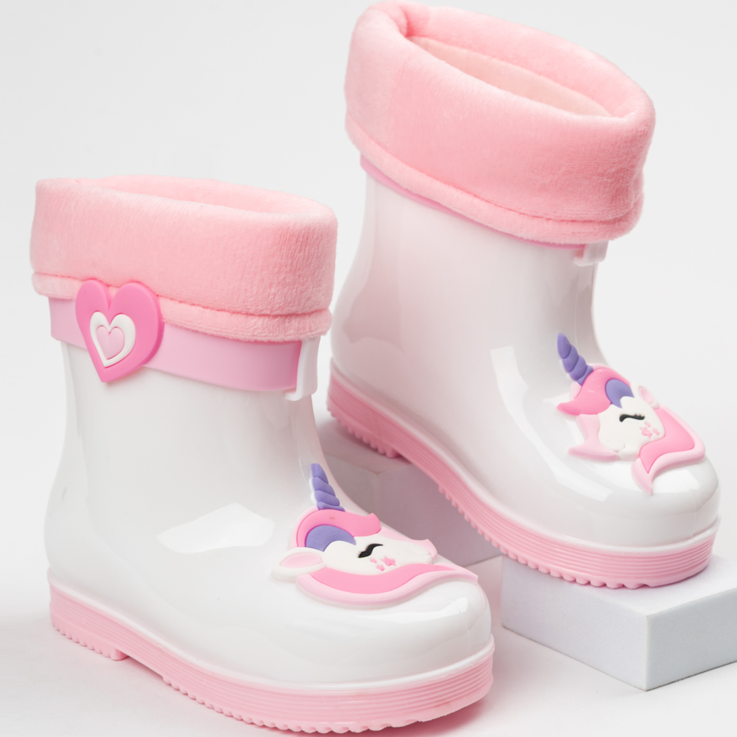 Резиновые сапоги TikkaGo 8U03_2433-1_white-pink - фото 1