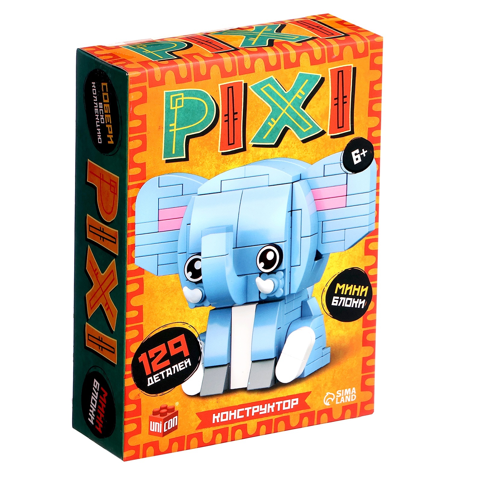Конструктор Unicon PIXI Слоник 129 дет. - фото 2