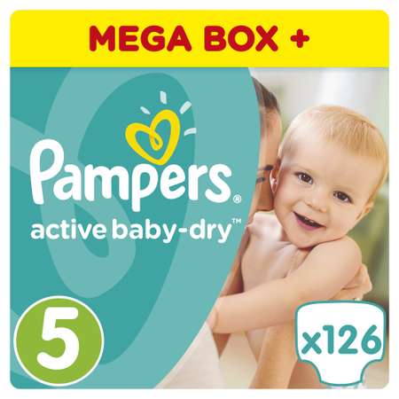 Подгузники Pampers Active Baby 5 (11-18 кг) 126 шт.