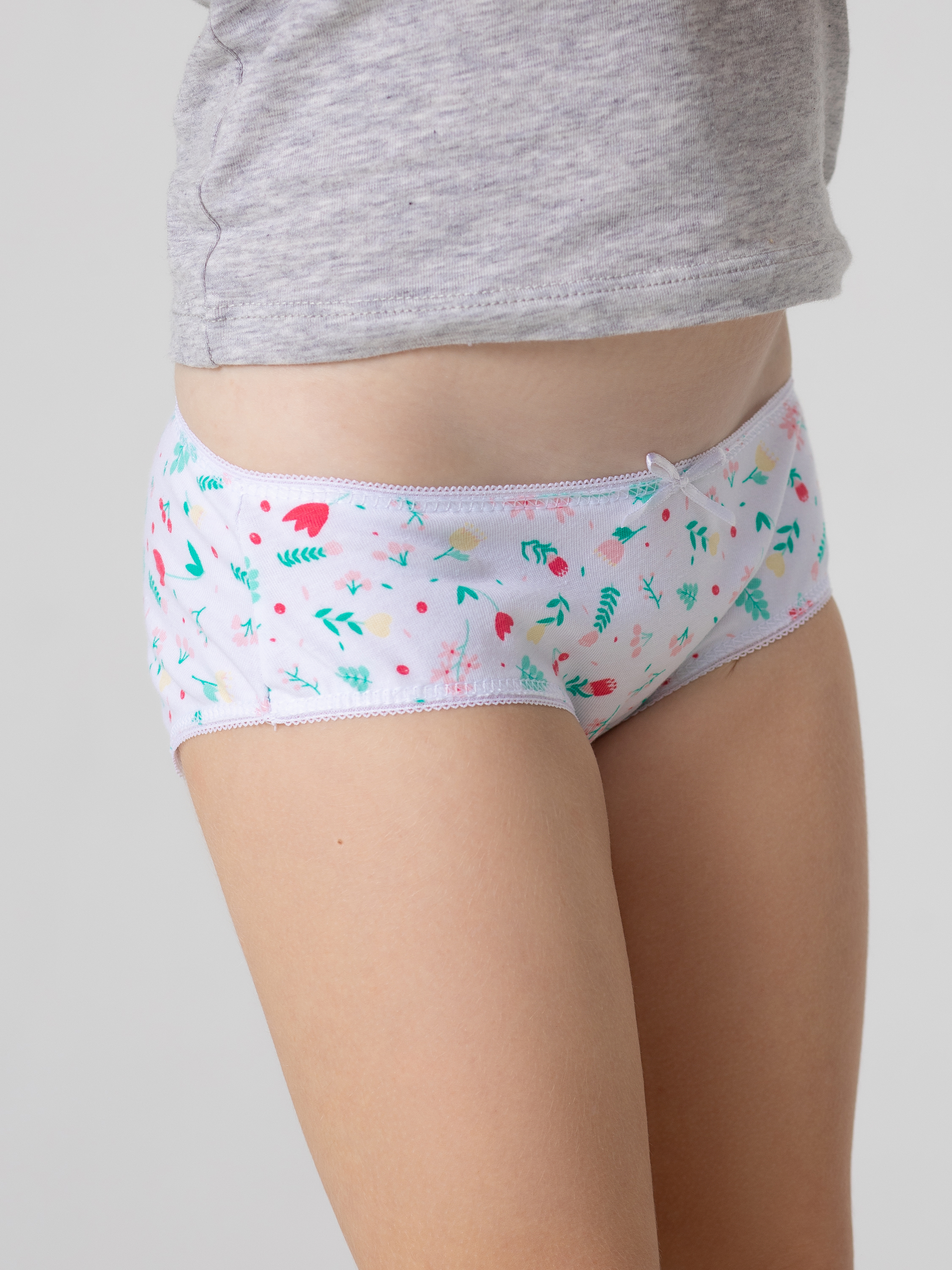 Трусы 3 шт Linas baby 1669-18 Жел-Роз-Бел - фото 3