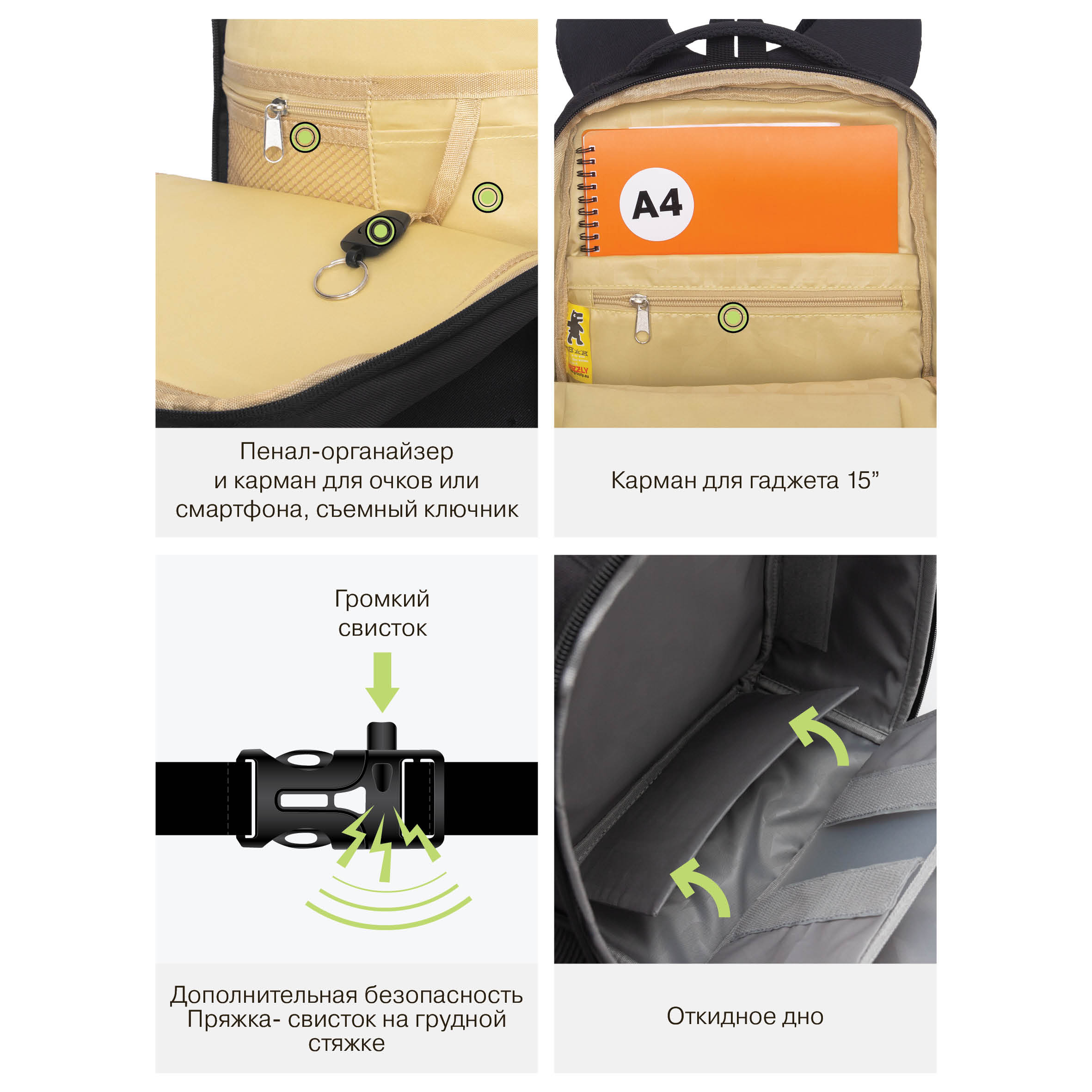 Рюкзак Grizzly для девочки - фото 12