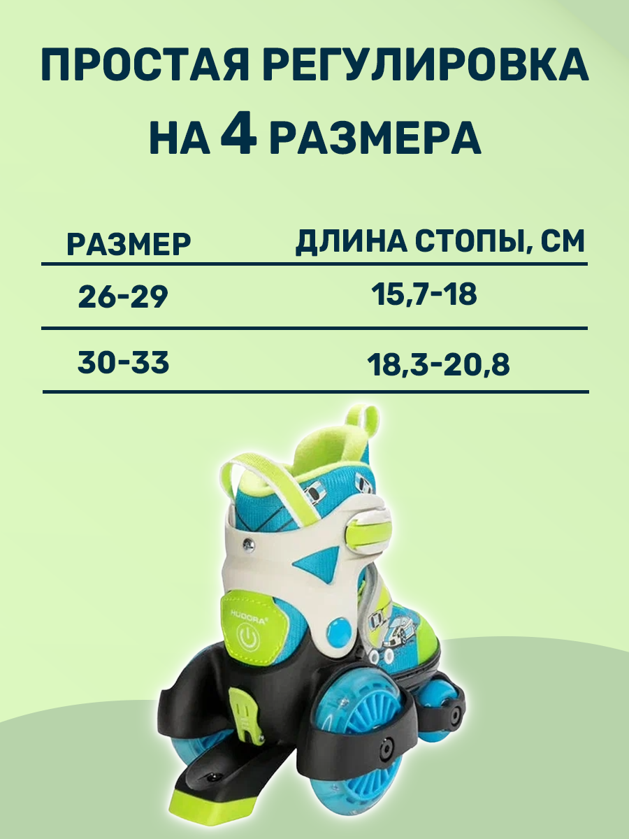 Роликовые коньки HUDORA S 30-33 - фото 5