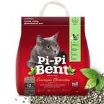 Наполнитель для кошек Pi-Pi-Bent Сенсация свежести комкующийся крафт 5кг