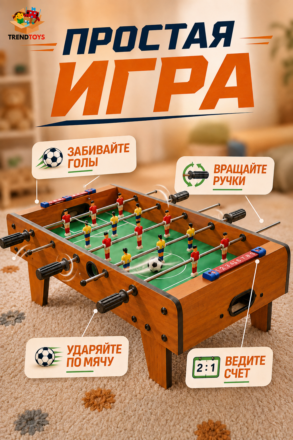 Настольная игра TrendToys футбол - фото 2