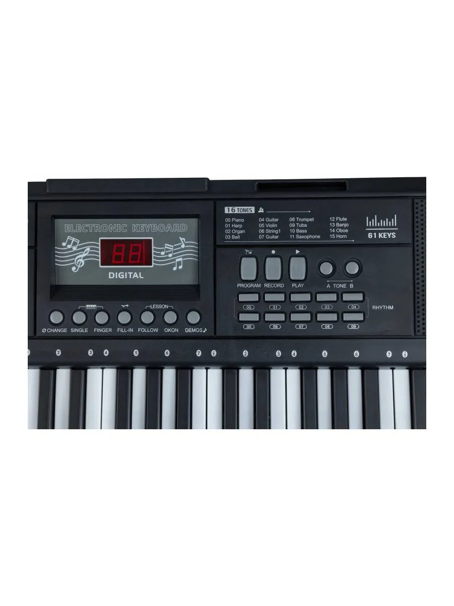 Игрушка музыкальная Terris TK-250 BK синтезатор - фото 6