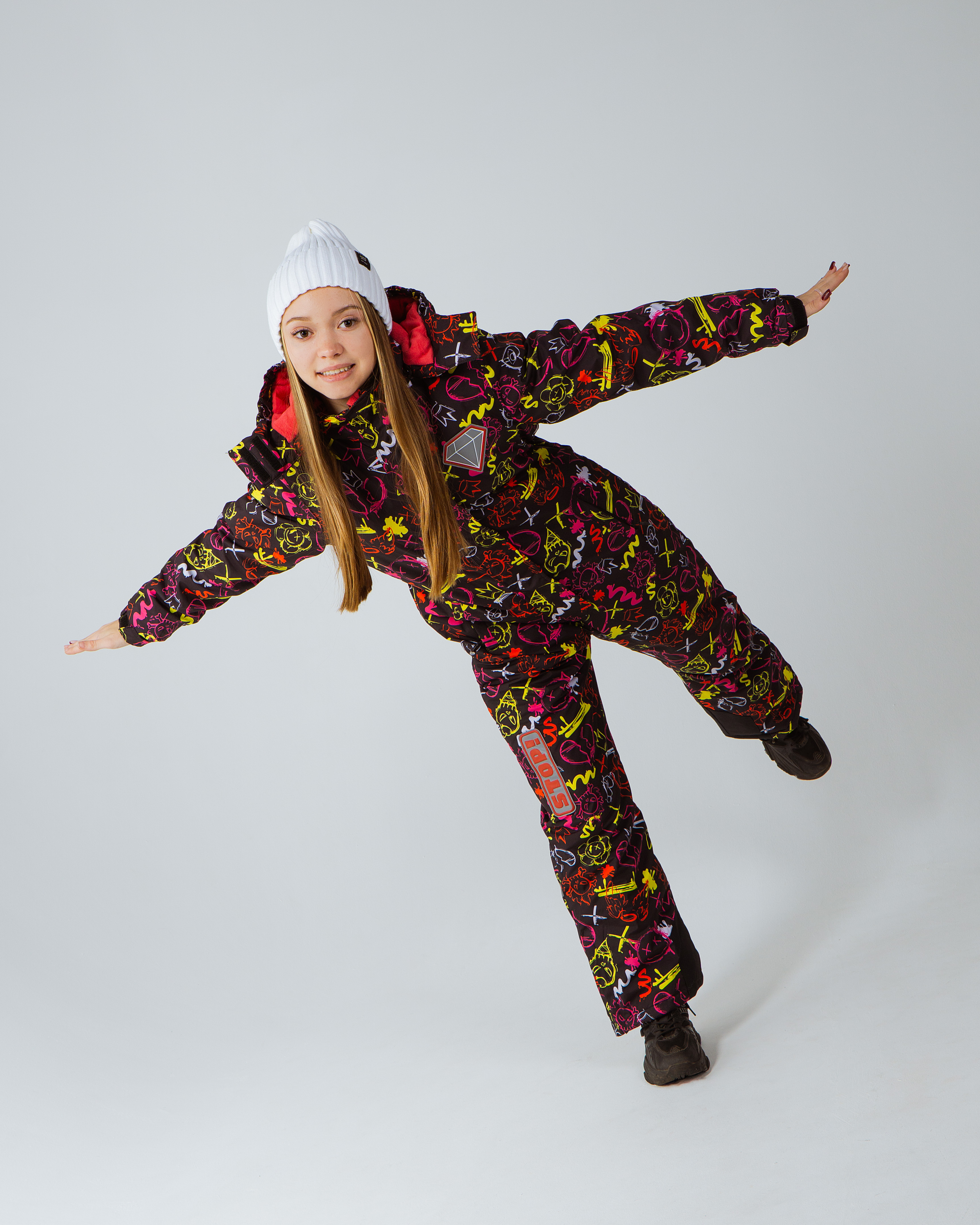 Комбинезон Saimaa GLO-10 черно-розовый - фото 3