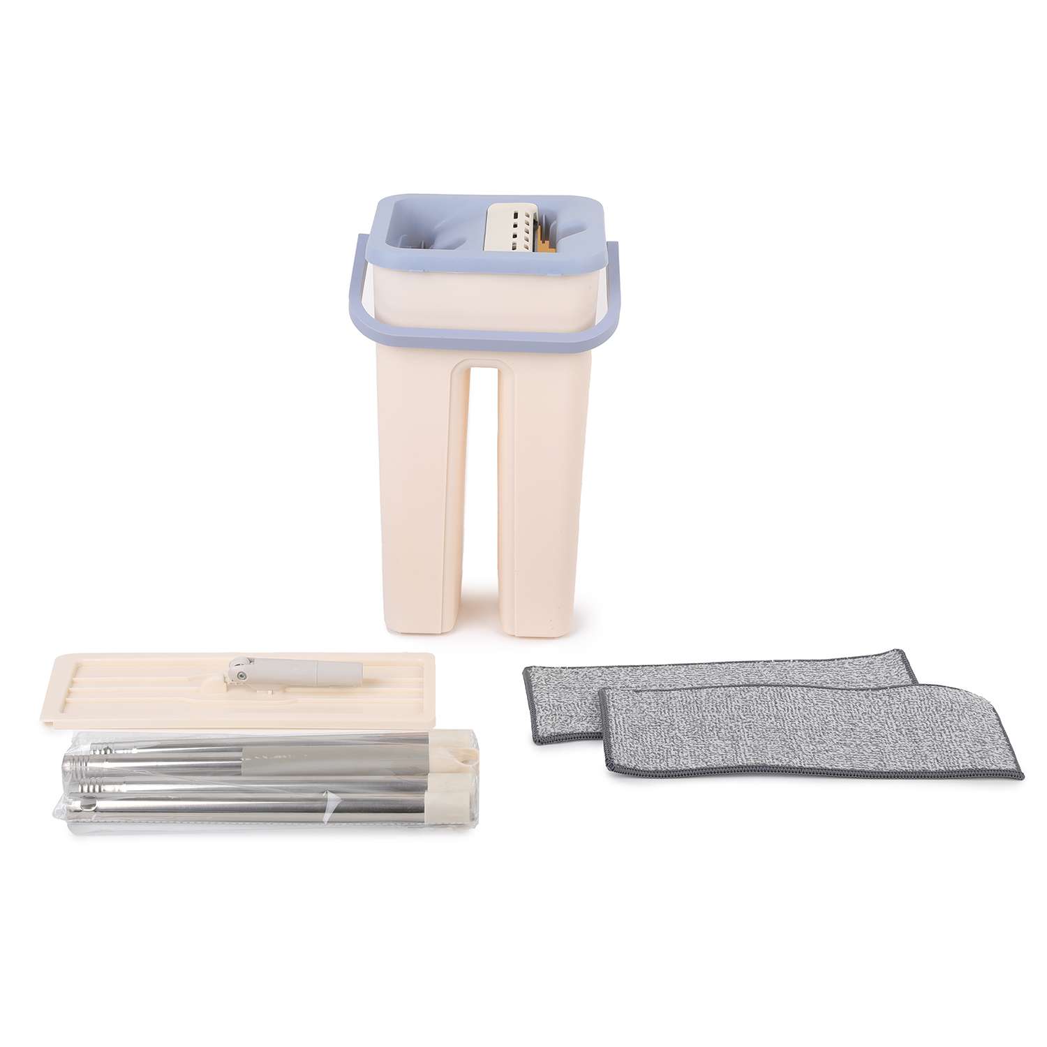 Набор швабра для пола ё 112см с ведром в комплекте - фото 1