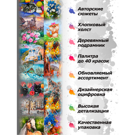 Картина по номерам Белоснежка Букетик и смородина