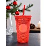Стакан iLikeGift с трубочкой и крышкой 480 мл