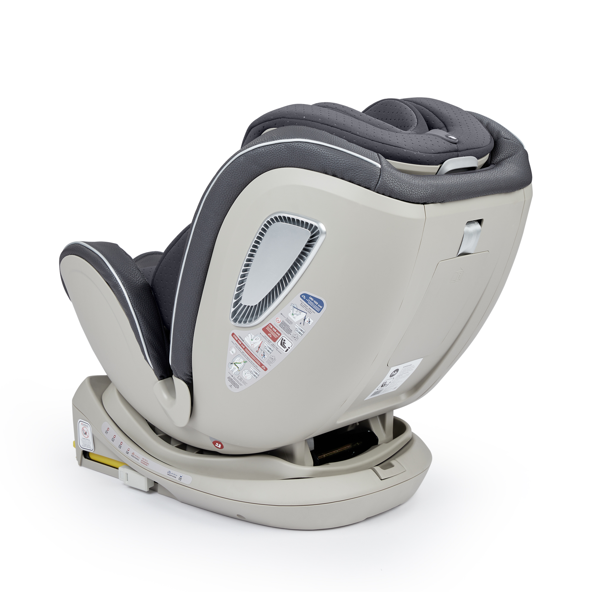 Автокресло Happy Baby I-Unix Isofix 0+/1/2/3 (0-36 кг) серый - фото 20