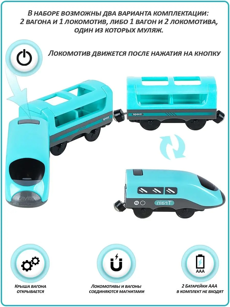 Набор железнодорожный Givito G212-028 - фото 3