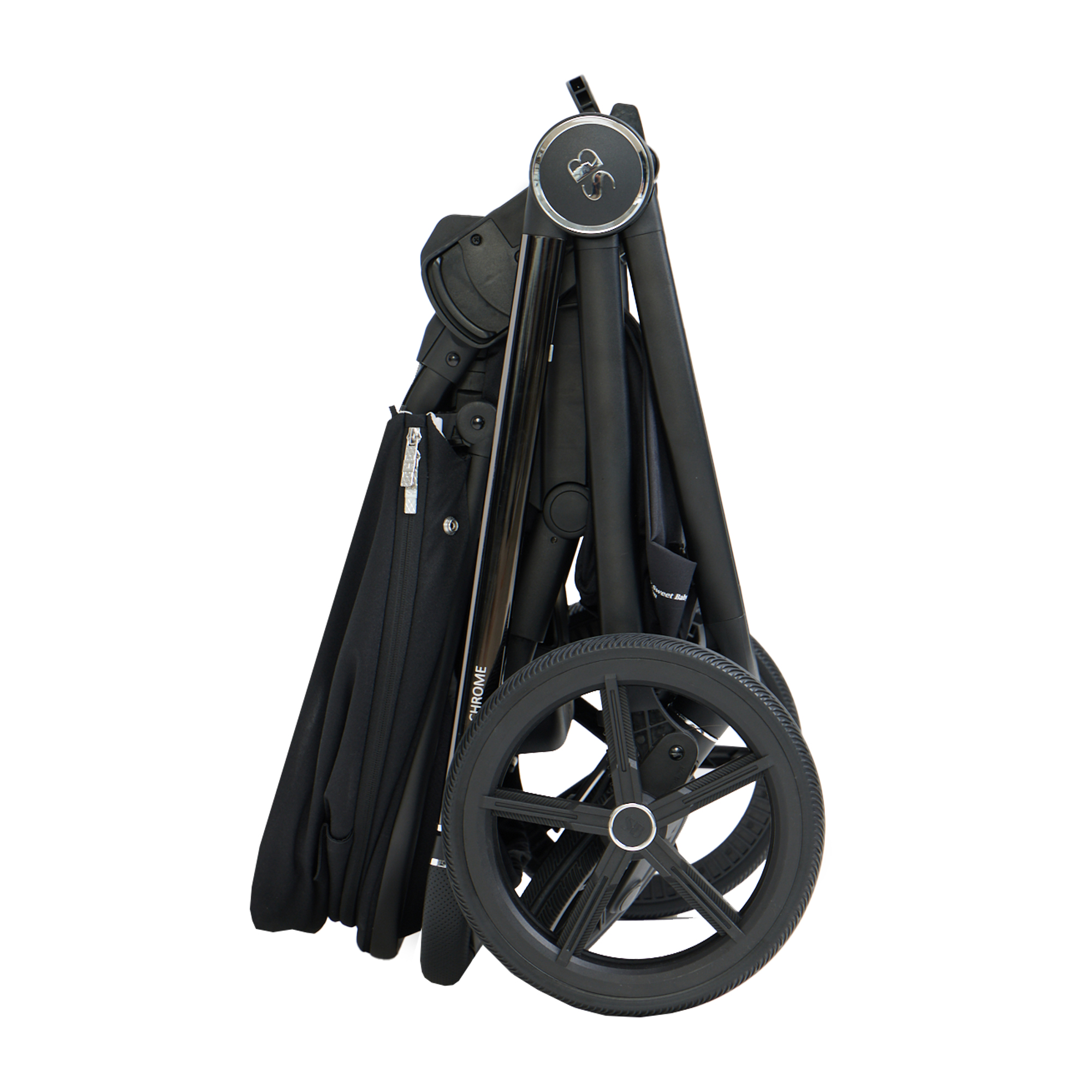 Коляска 3в1 Sweet Baby Elegante Chrome Black черный - фото 52