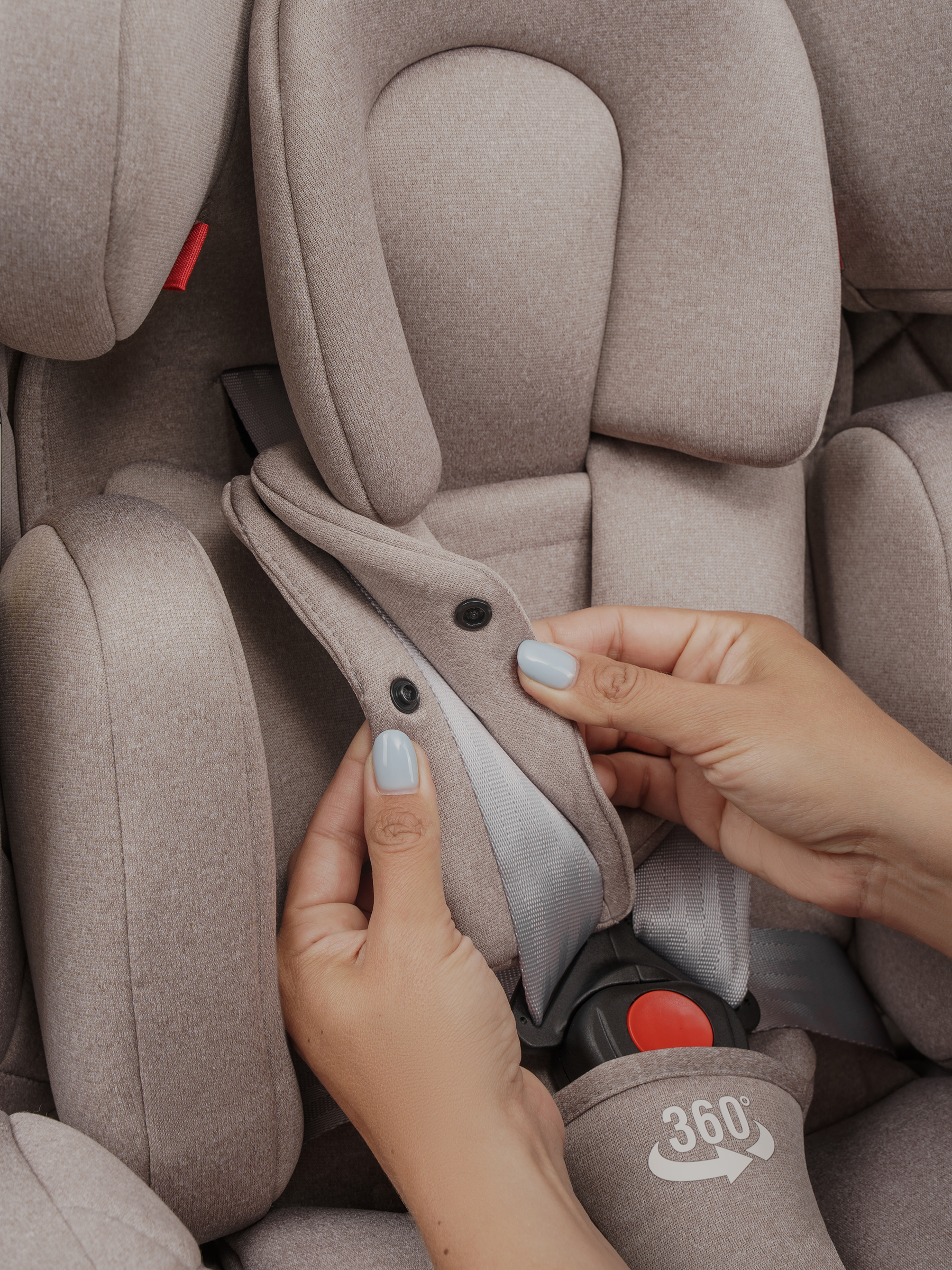 Автокресло Indigo Tourneo S Isofix 0+/1/2/3 (0-36 кг) бежевый - фото 27
