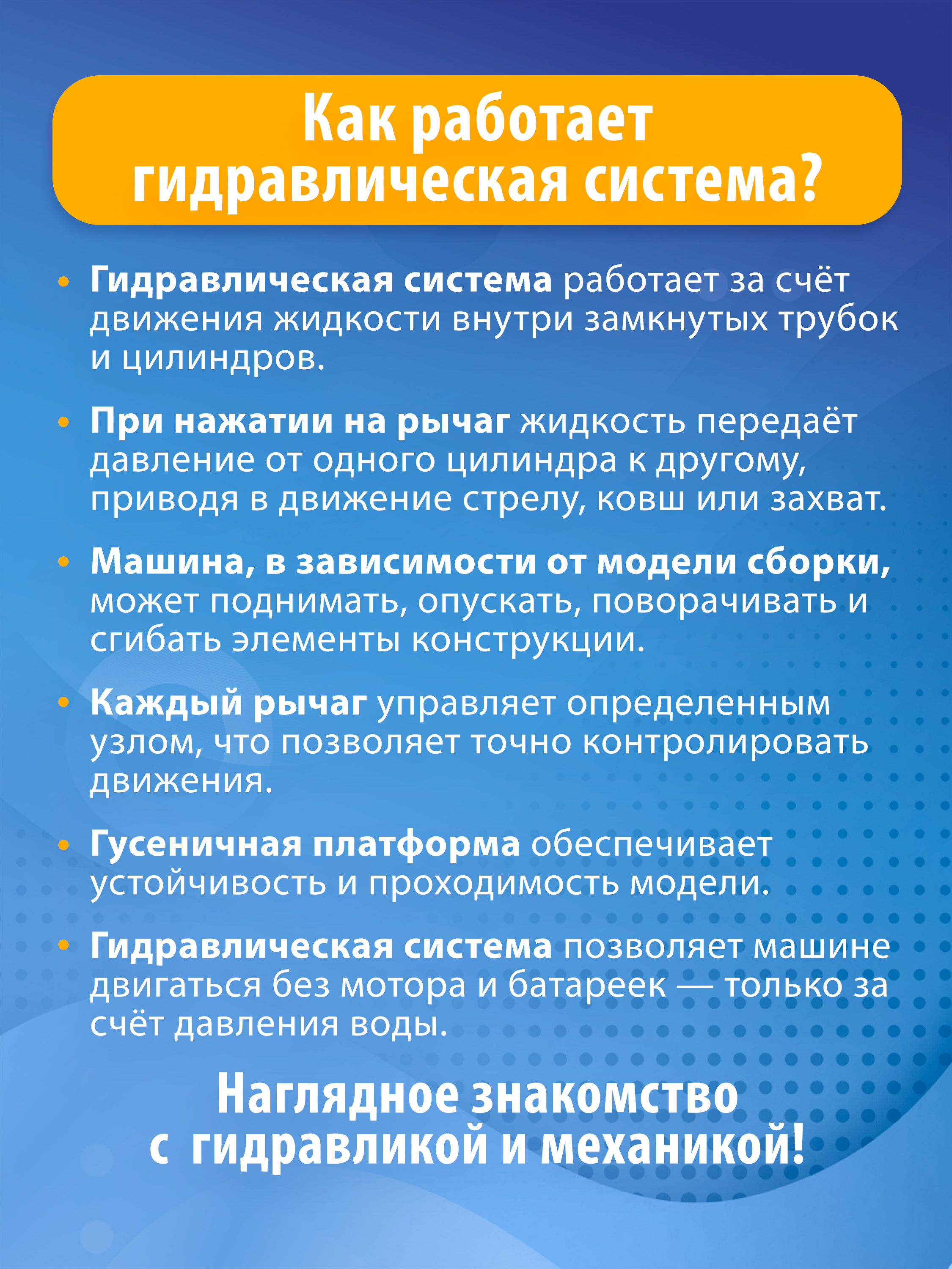 Конструктор Bondibon Робототехника 6в1 гидравлика 223 дет. - фото 11