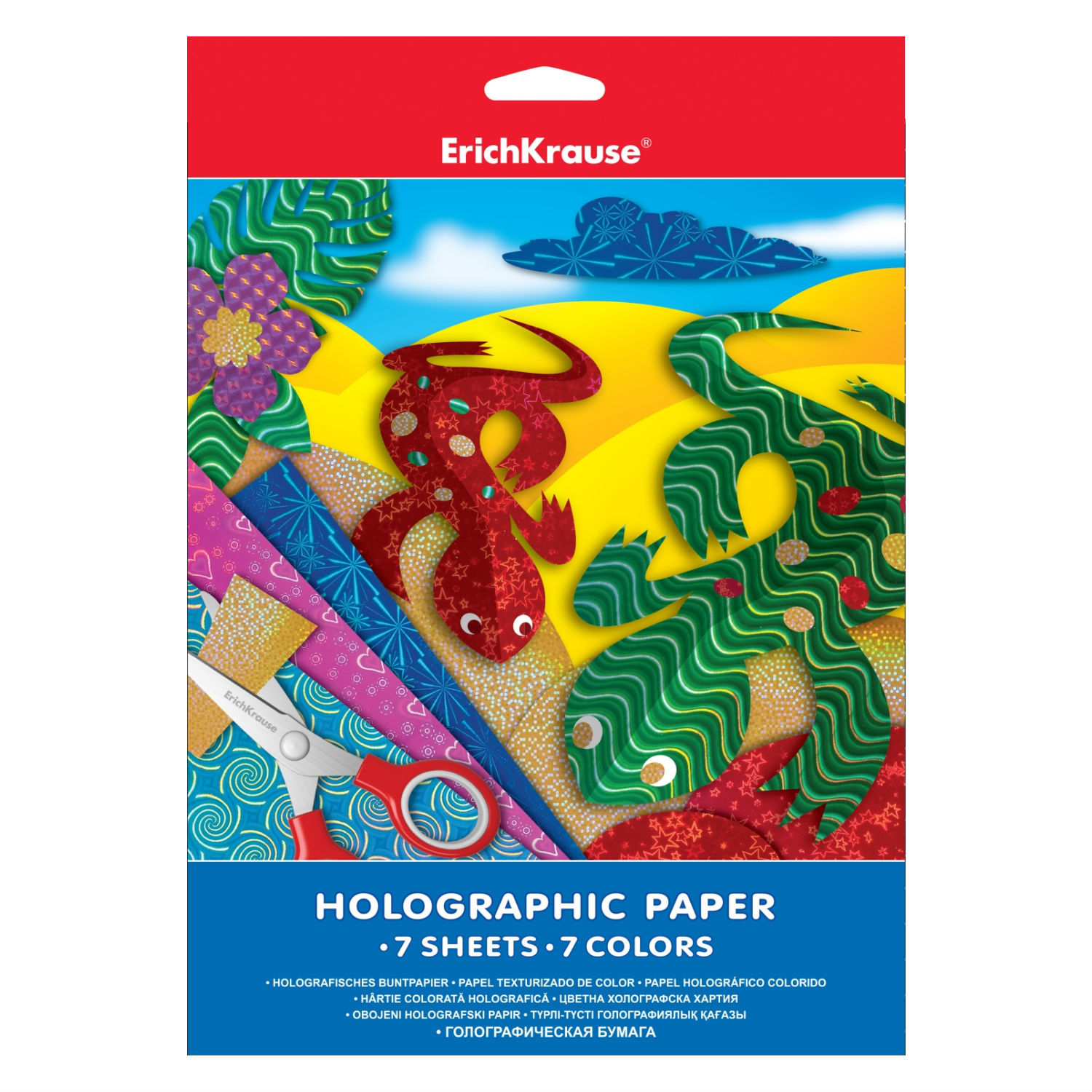 Цветная бумага ErichKrause 7 лист. - фото 1