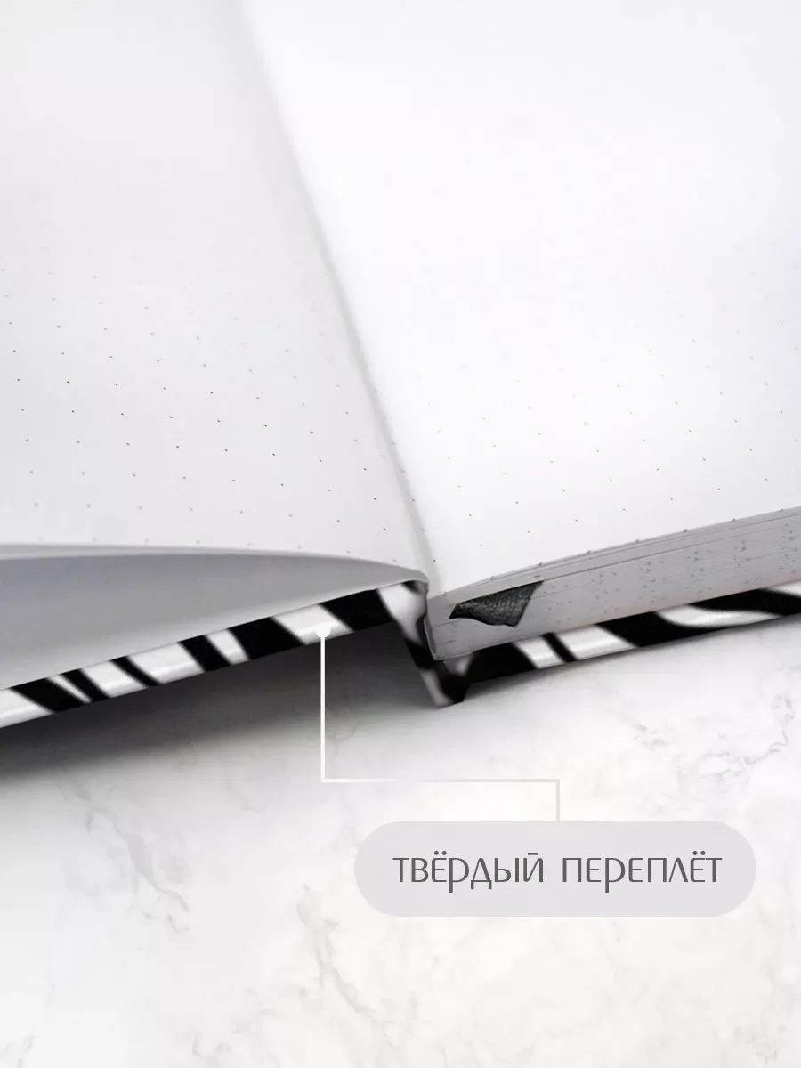 Блокнот Проф-Пресс Точкабук зебра А5 64 лист. - фото 2