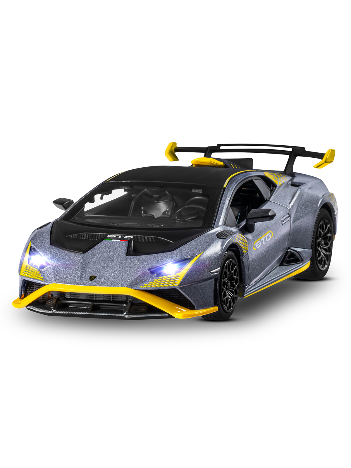Автомобиль АВТОпанорама Lamborghini Huracan STO 1:32 JB1251664 - фото 14