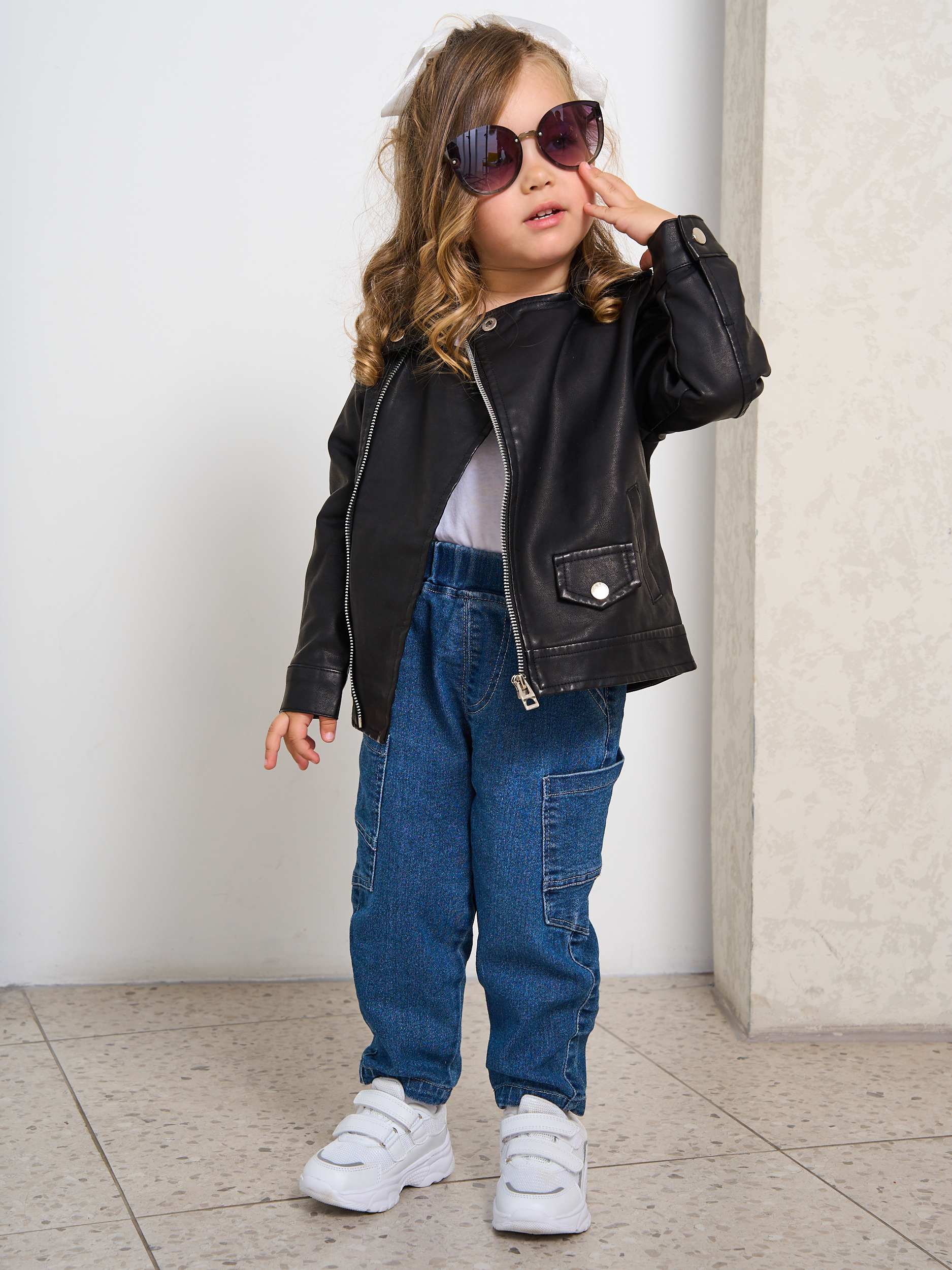 Куртка кожаная Artcher kids Jacket0005blackNEW - фото 6