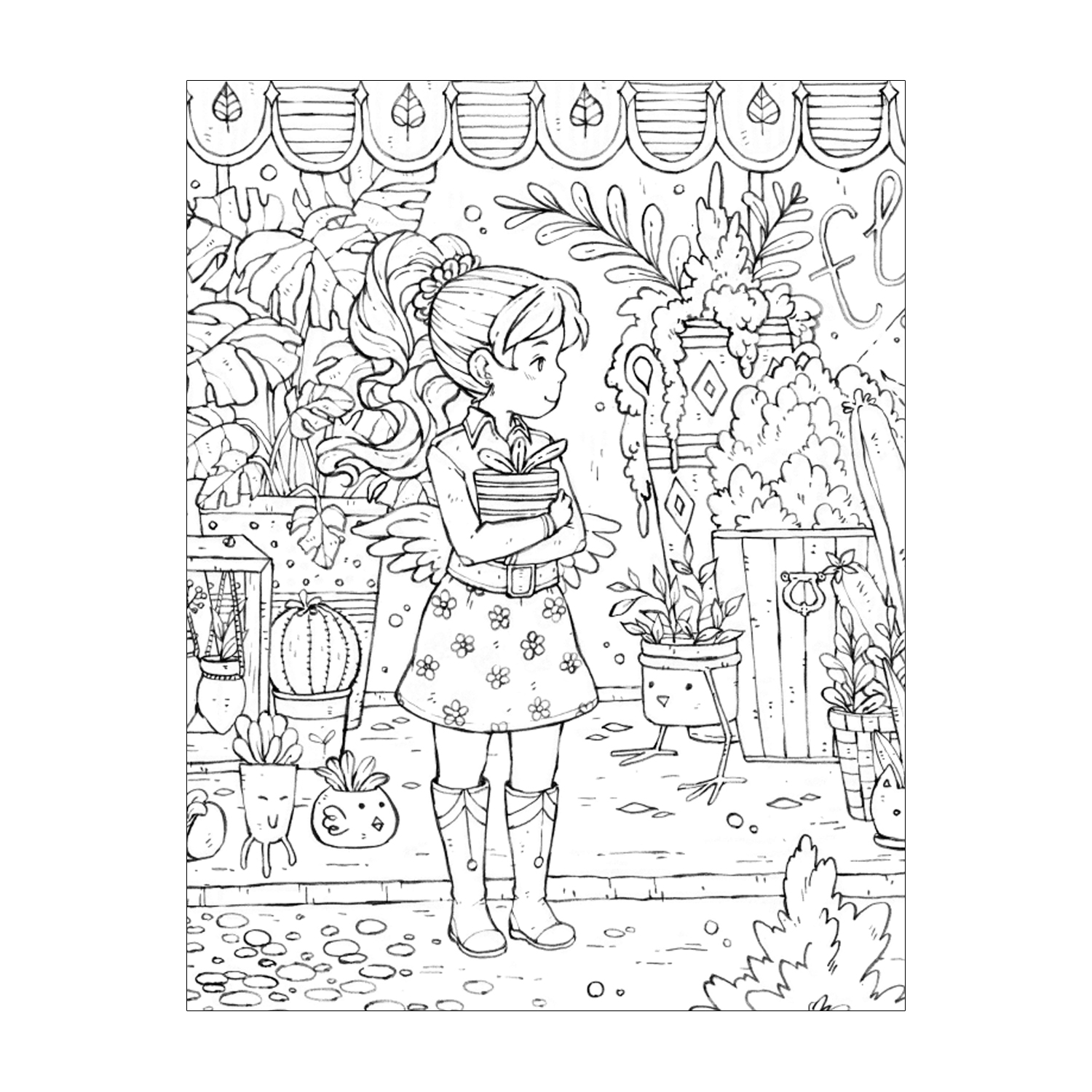 Раскраска Anime art Волшебное приключение Книга для творчества в стиле аниме и манга - фото 7