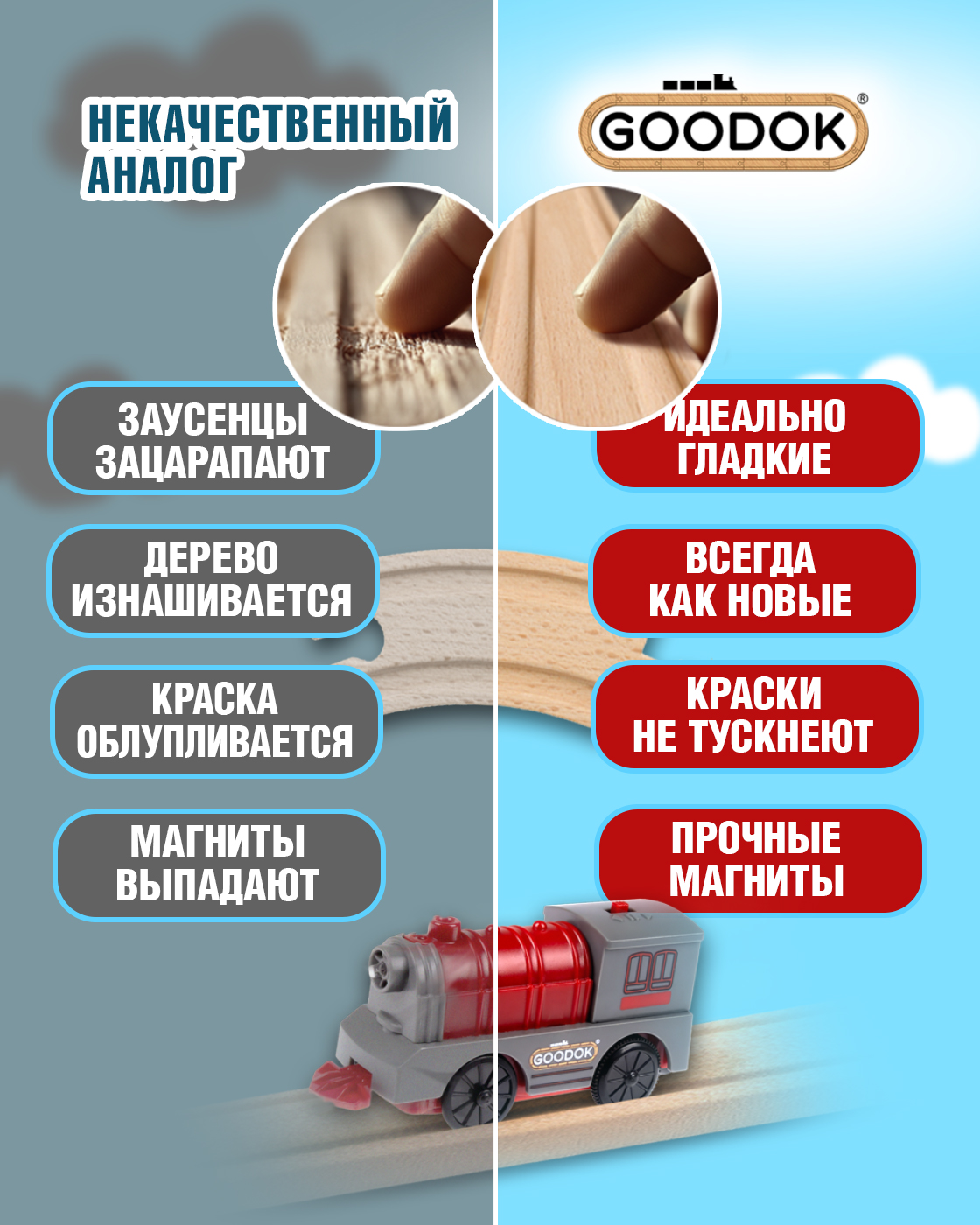 Поезд Goodok 31 см Т24569 - фото 4