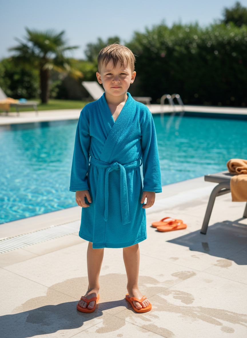 Халат Утенок 909/1 бирюза - фото 2