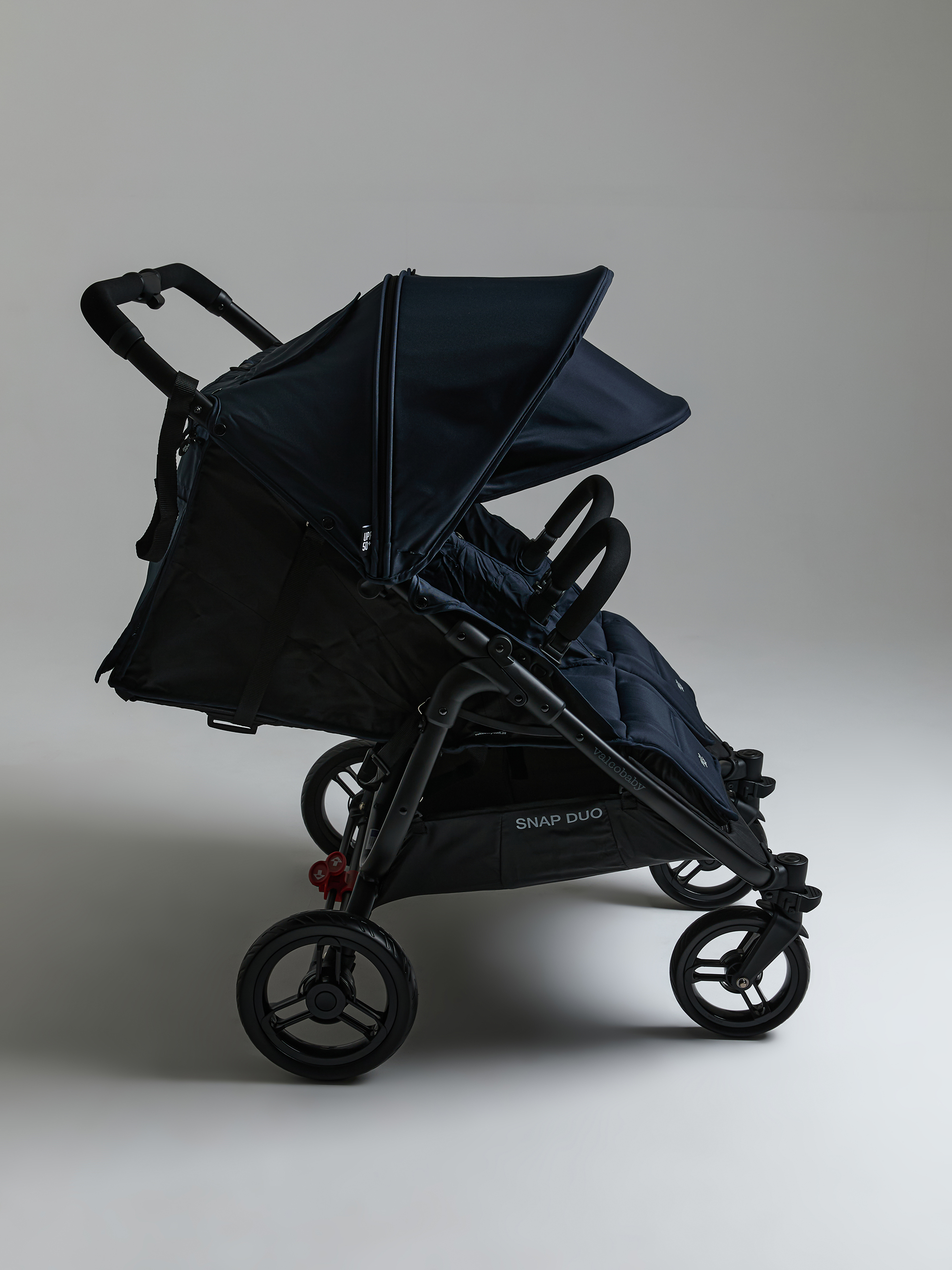 Коляска прогулочная для двойни Valco baby Snap Duo Flatt Matt синий - фото 3