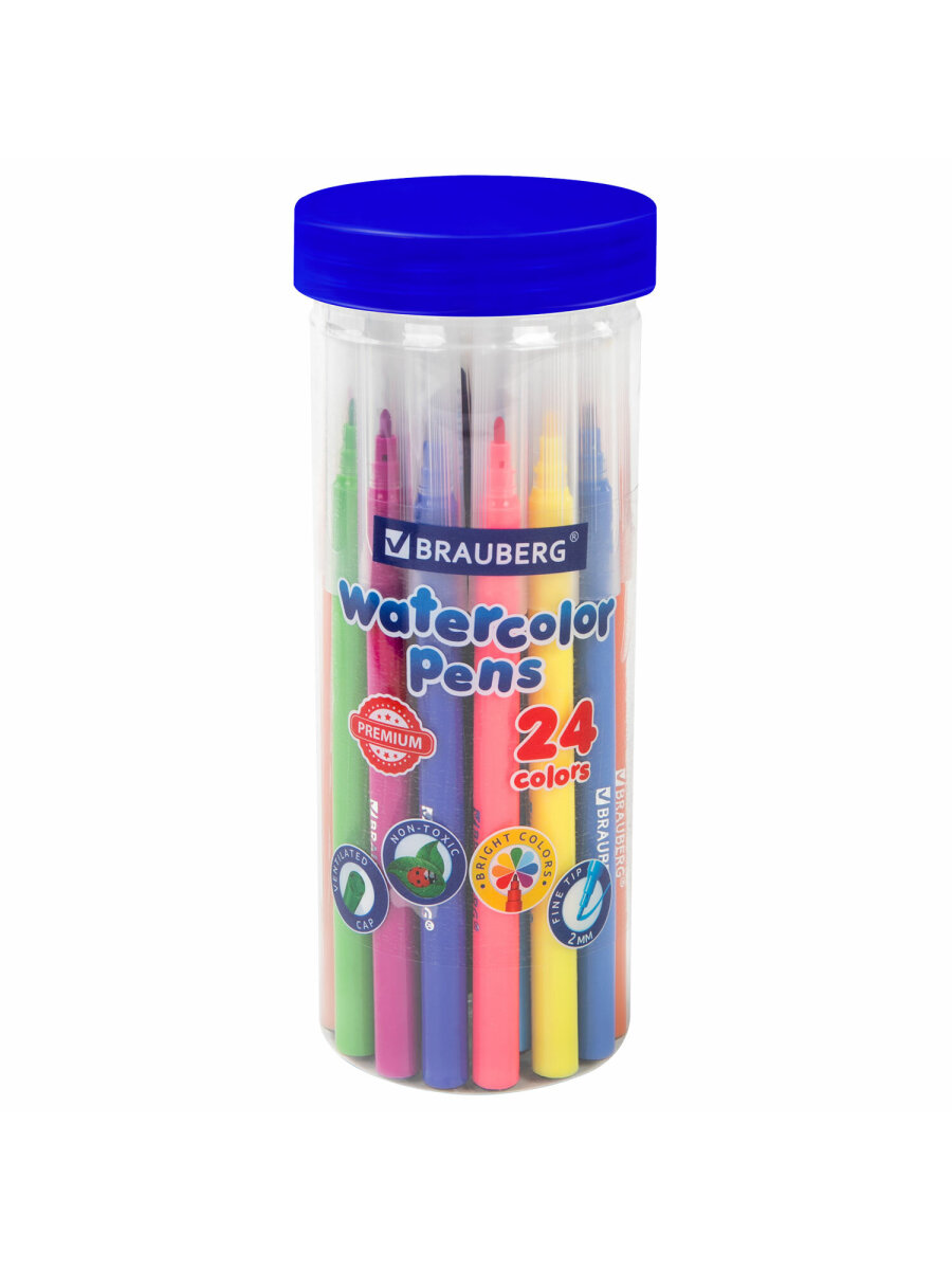 Фломастеры Brauberg 24 шт. - фото 7