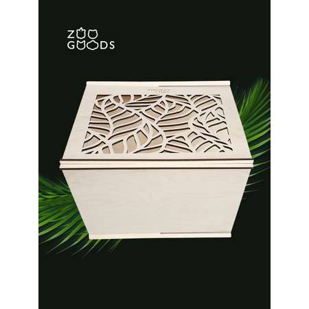 Домик для животных Zoo Goods Треугольный Листья