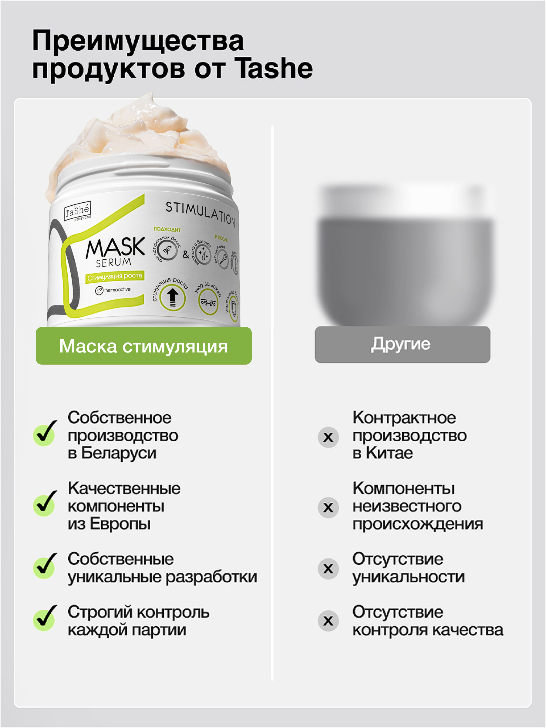 Маска Tashe Professional 500 мл - фото 9