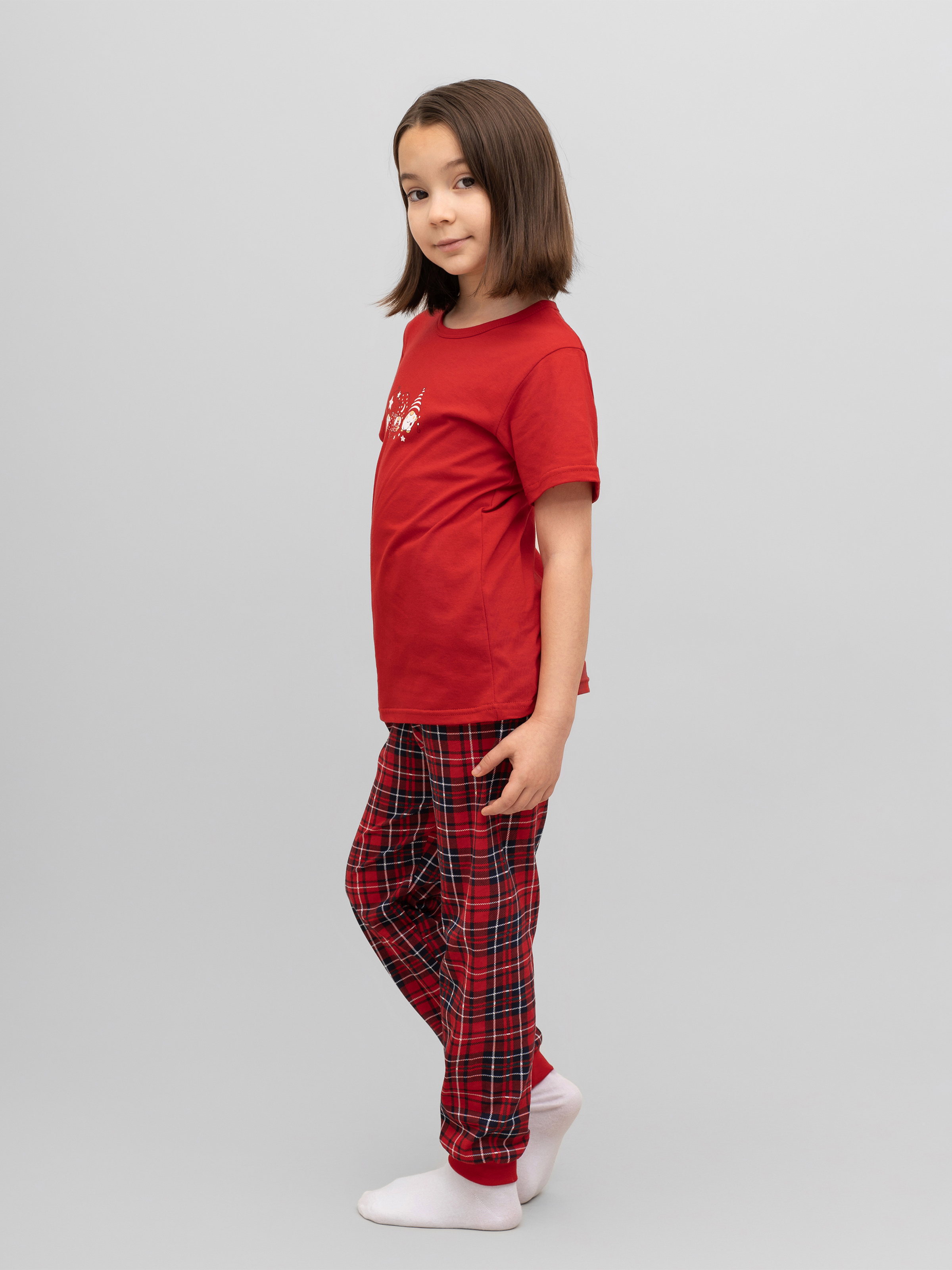 Пижама Утенок 827п красный гномы - фото 19